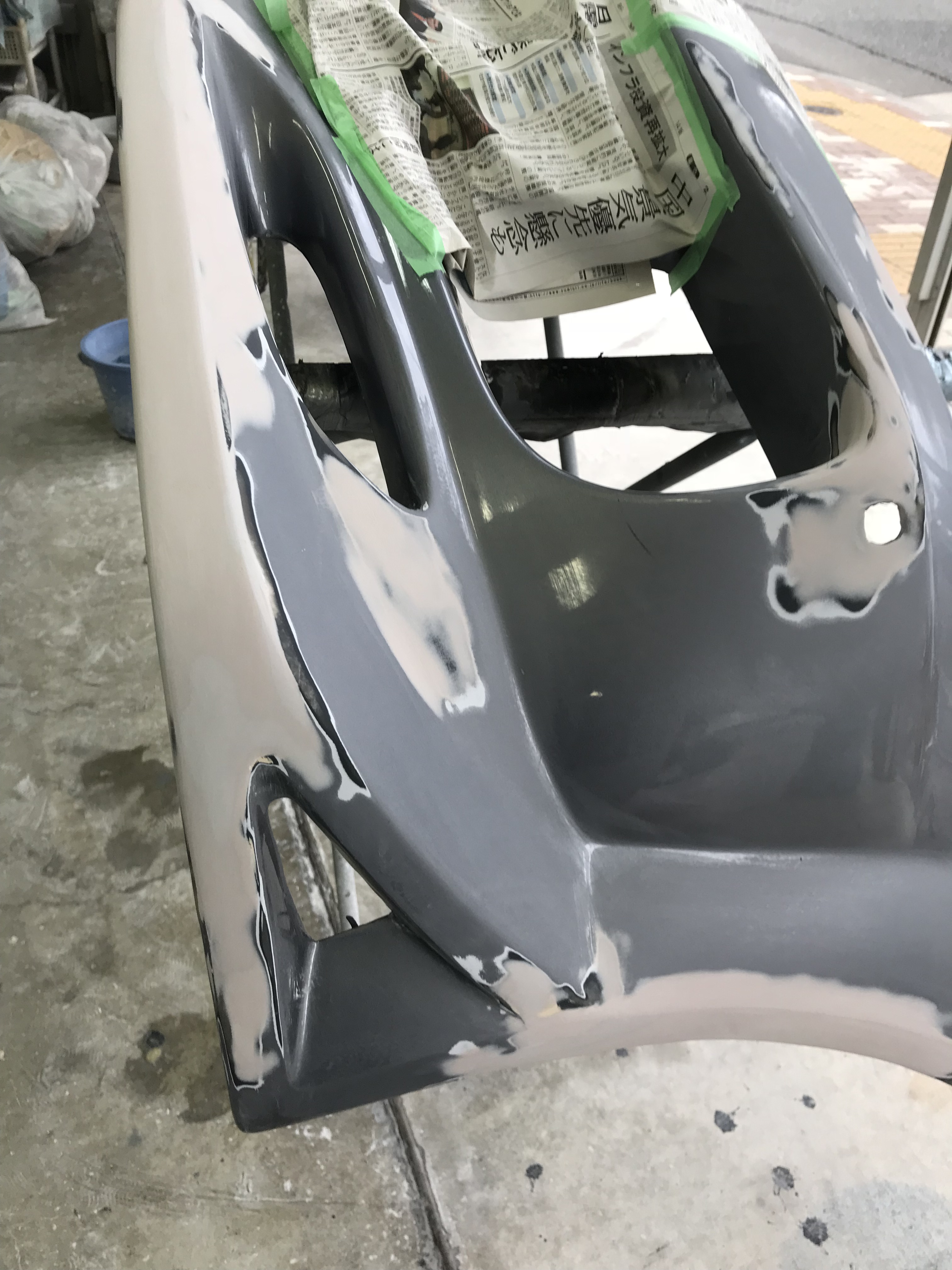 マツダ Rx8 バンパー修理 リヤスカート塗装 有限会社小池自動車板金工業所