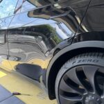テスラ　モデルy リアドア修理